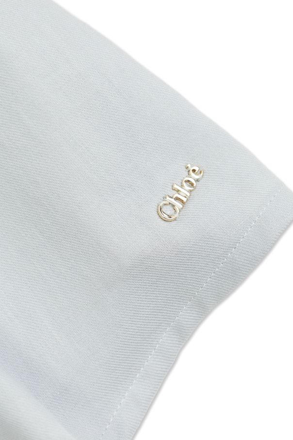 Chloé Kids Kleid mit Nieten