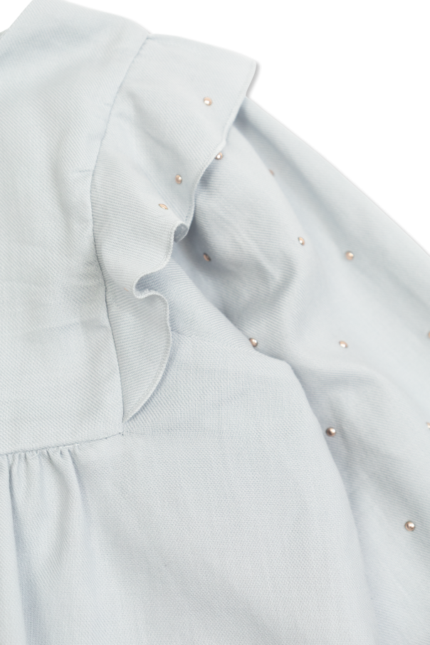 Chloé Kids Kleid mit Nieten