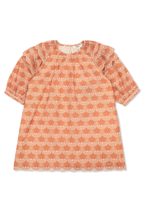 Vestido con aplicación de logo