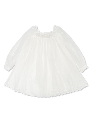 Vestido de tul con bordado