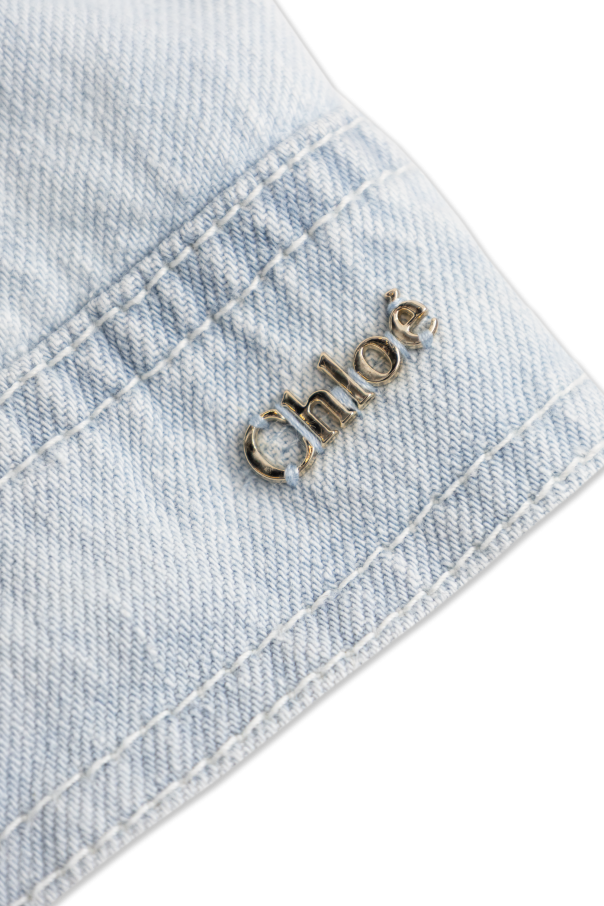 Chloé Kids Vestido vaquero