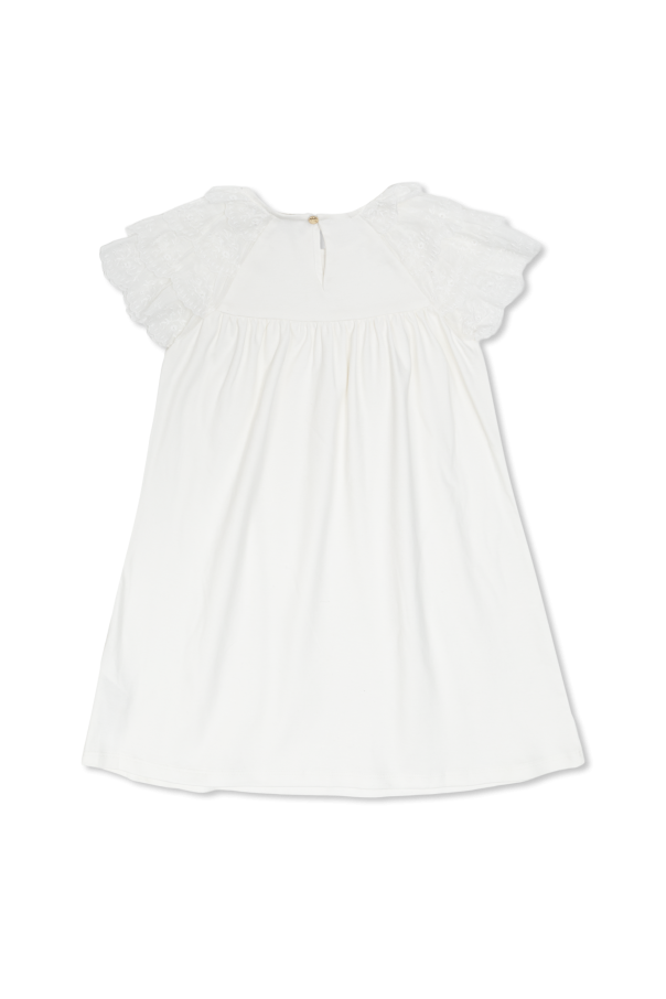 Chloé Kids Bawełniana sukienka
