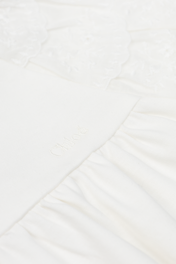 Chloé Kids Bawełniana sukienka