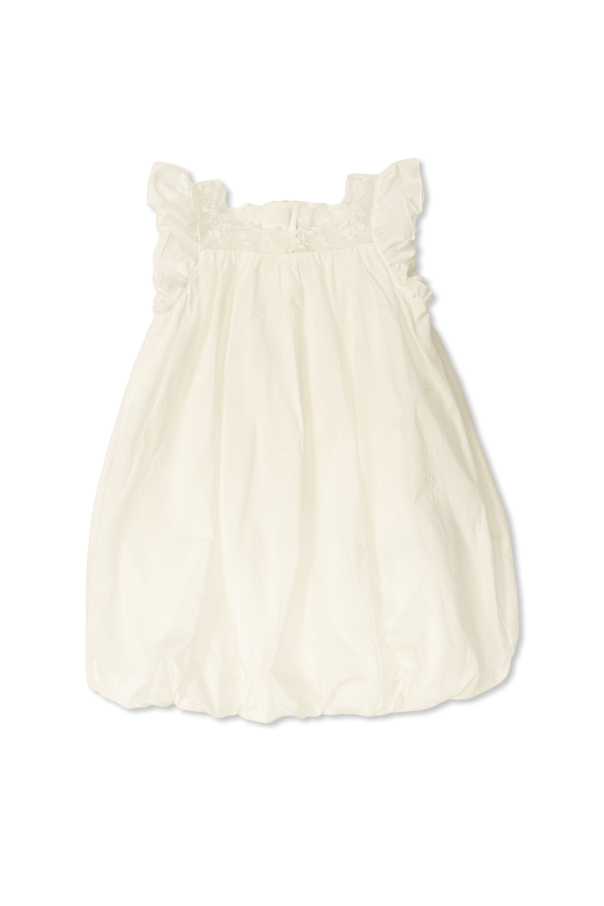 Dress with lace trim od Chloé Kids