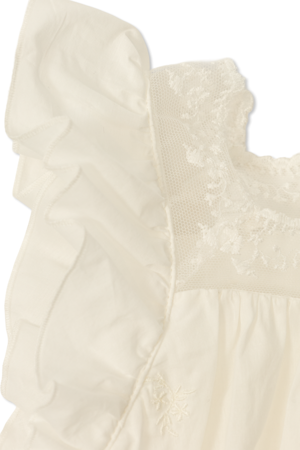 Chloé Kids Dress with lace trim