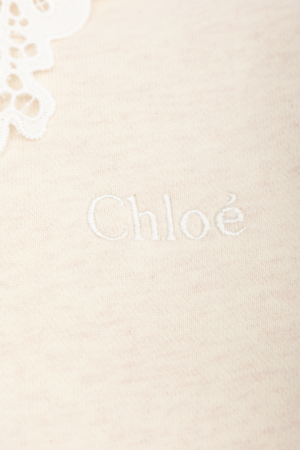 Chloé Kids Vestido com gola