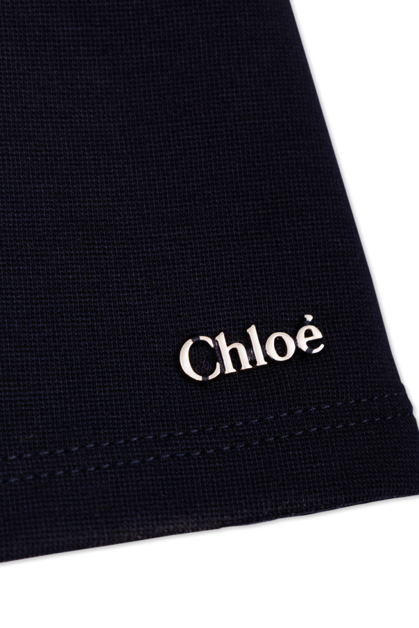 Chloé Kids Vestido com gola