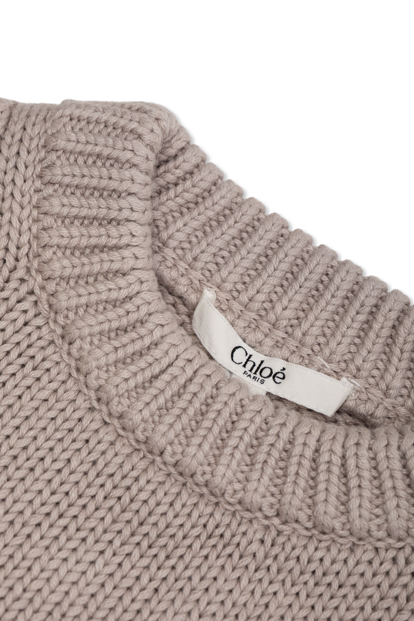 Chloé Kids Vestido con logo