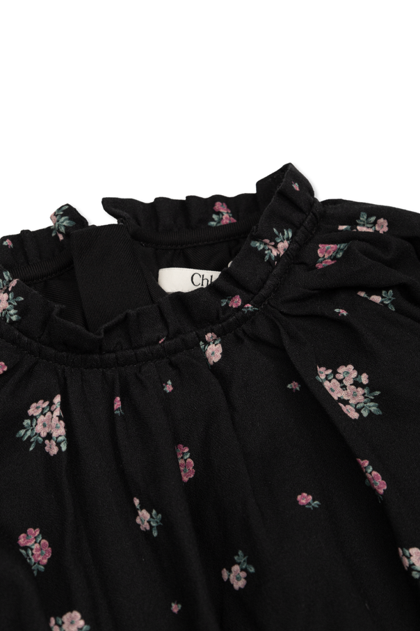 Chloé Kids Рокля с флорален мотив