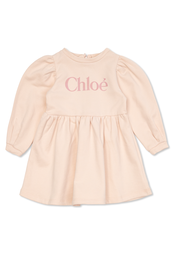 Dress with logo od Chloé Kids