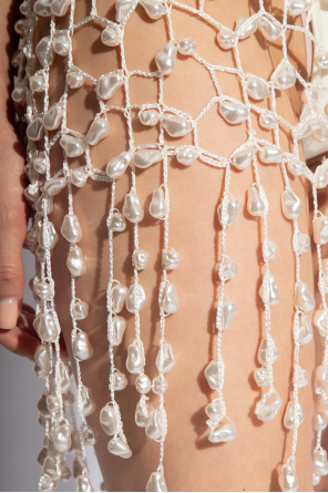 Cult Gaia Sukienka ze sztucznymi perłami ‘Roman’