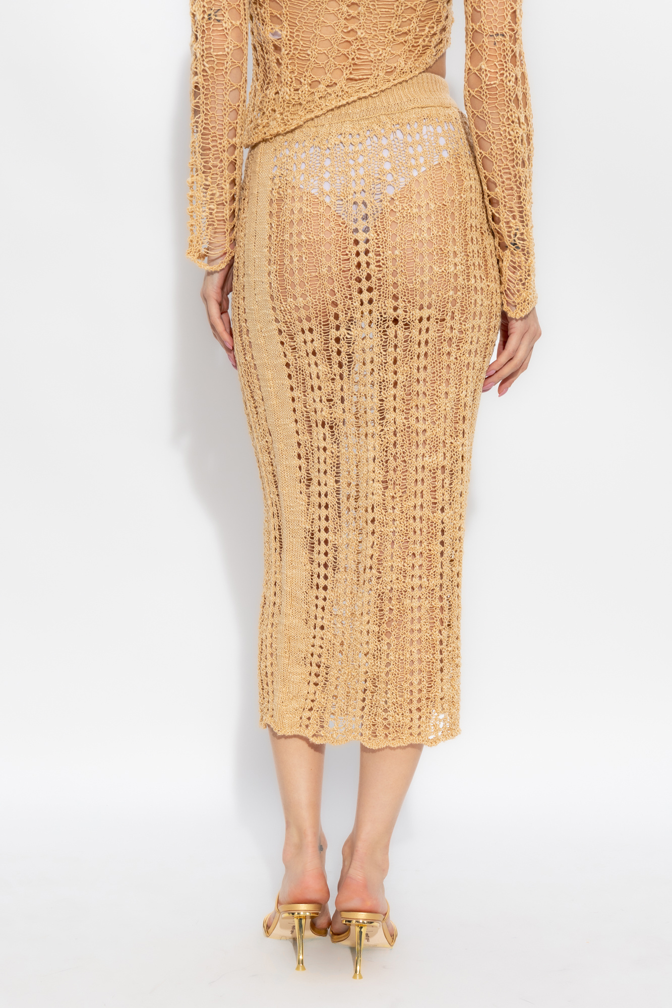 Cult Gaia ‘Dawson’ openwork skirt