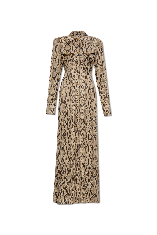 Dress with animal motif od Balmain