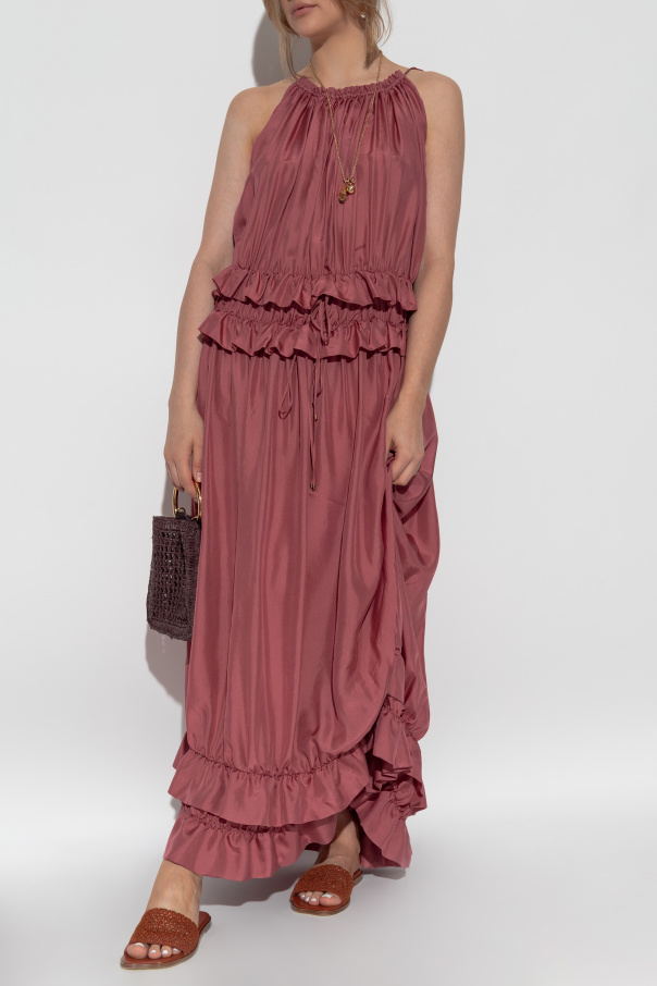 Chloé Silk dress with ruffles