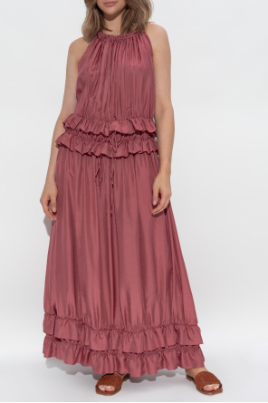 Chloé Silk dress with ruffles