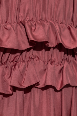 Chloé Silk dress with ruffles