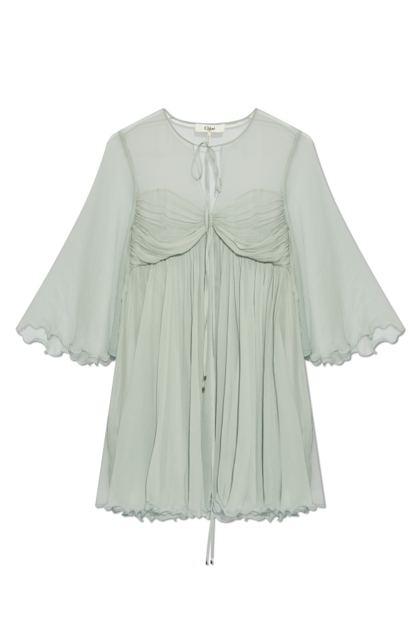 Chloé Silk dress with draping