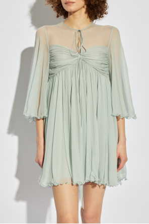 Chloé Silk dress with draping