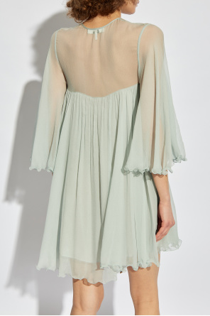 Chloé Silk dress with draping