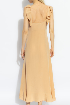 Chloé Silk dress with ruffles