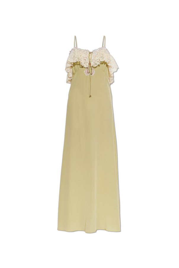 Silk dress with lace trim od Chloé