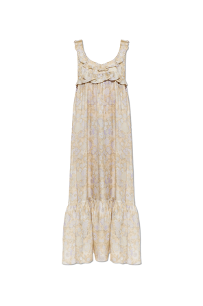 Vestido de seda con estampado floral