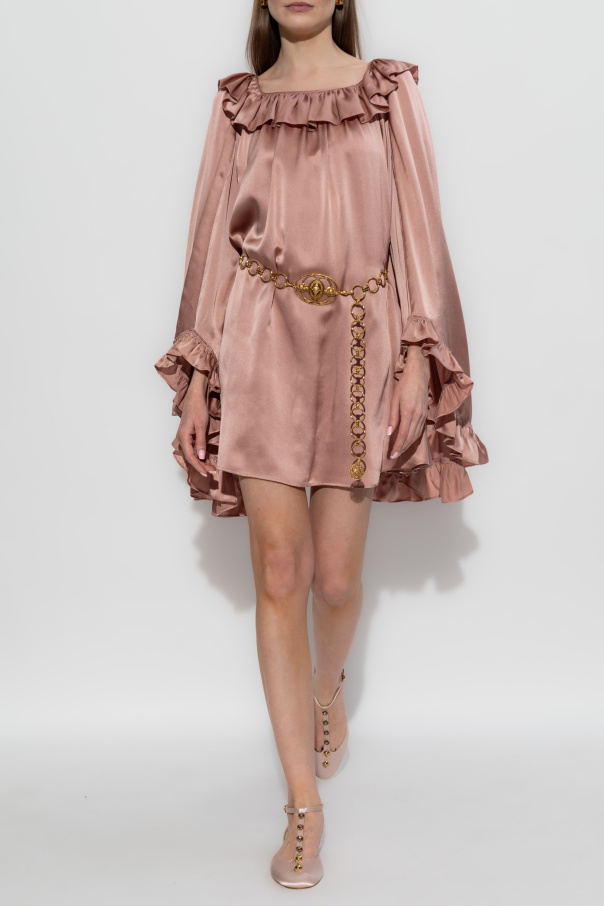 Chloé Silk dress with ruffles