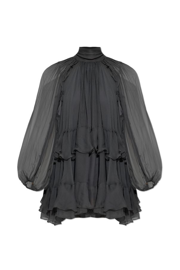 Silk dress with ruffles od Chloé