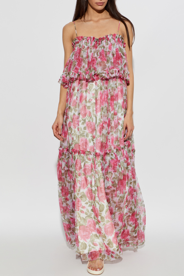 Chloé Silk dress with floral motif