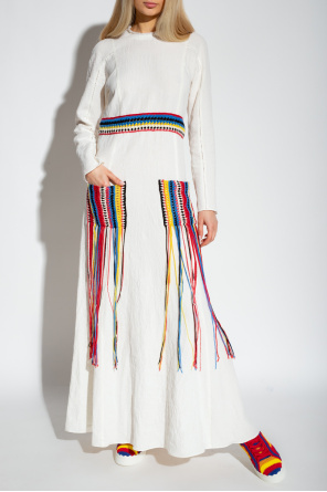 Chloé Linen dress with decorative pockets