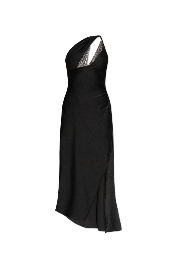 Coperni Satin dress with lace trim