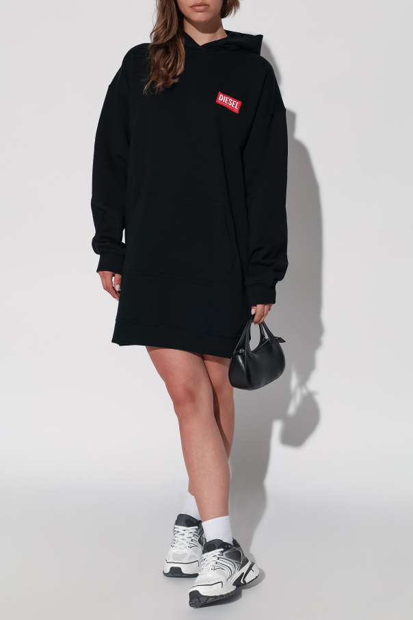 Diesel Dress with 'D-BOXT-HOOD-LAB' logo