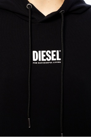 Diesel Long hoodie with logo