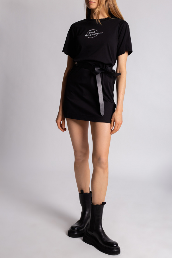 Diesel panel dress with logo