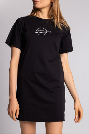 Diesel panel dress with logo