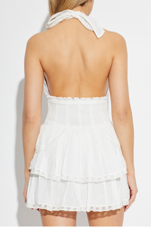 LoveShackFancy Vestido ‘Deanna Halter’