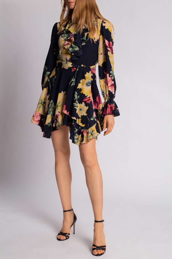 Etro Floral-printed blue dress