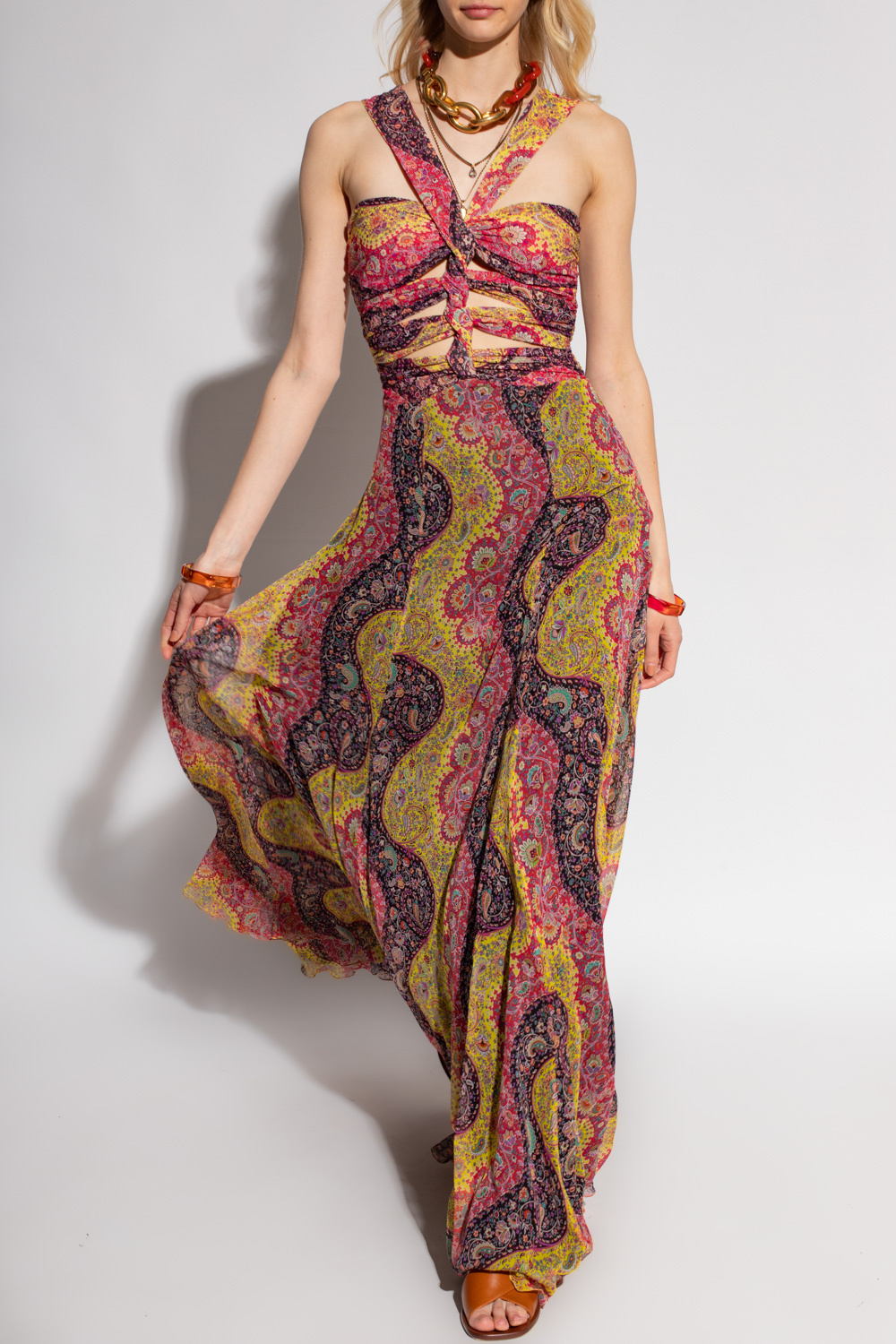 Etro Midi dress cut in a fitted silhouette