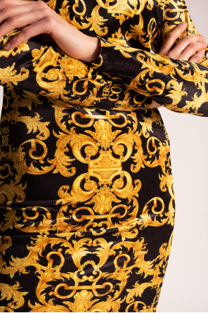 Versace Jeans Couture Baroque print dress