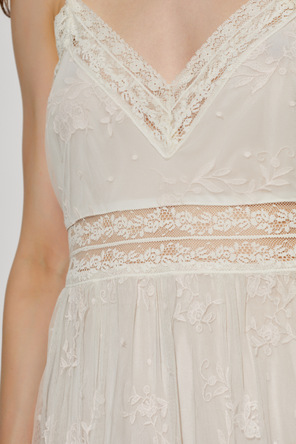 LoveShackFancy Langes Kleid ‘Valmy’