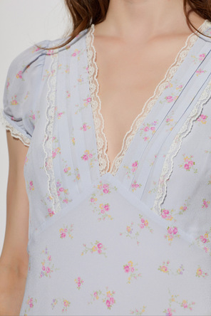 LoveShackFancy Kurzes Kleid ‘Yasmin’