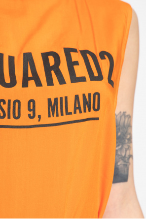 Dsquared2 Beach neck dress with logo