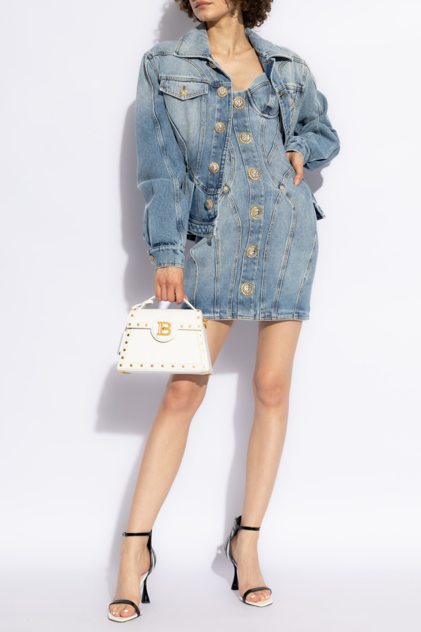 Balmain Denim dress with straps