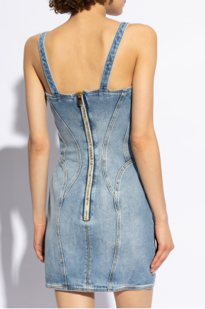 Balmain Denim dress with straps