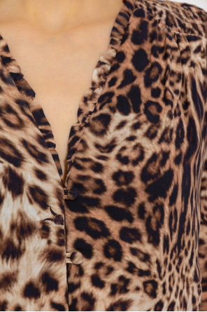 AllSaints ‘Dina Evita’ dress with leopard print