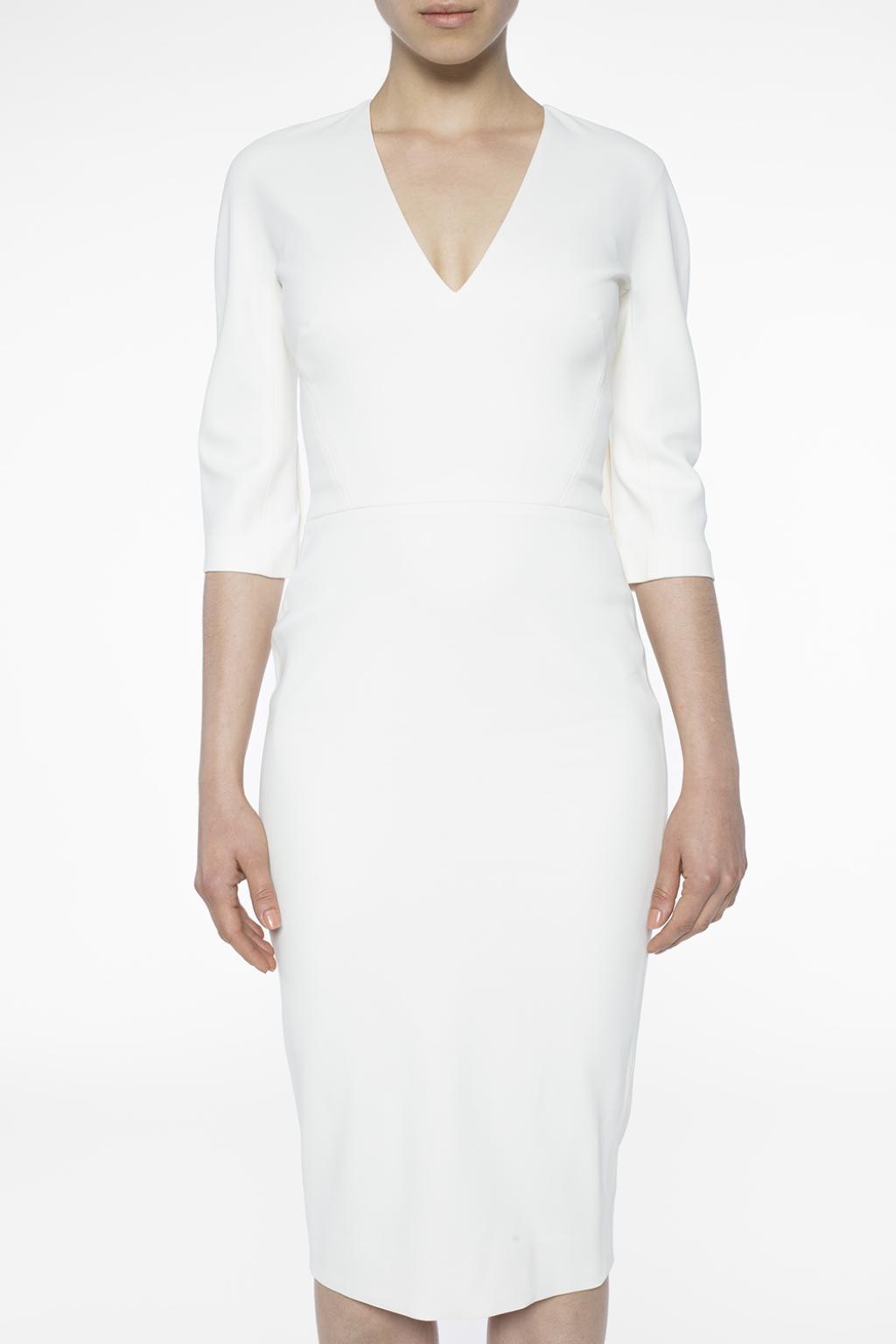 victoria beckham v neck dress