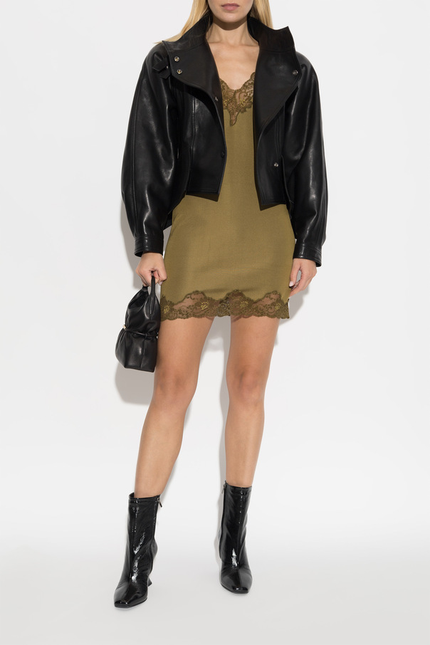 Balmain Vestido com acabamento em renda
