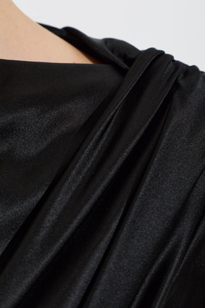 Balmain Silk dress with a velvet bow