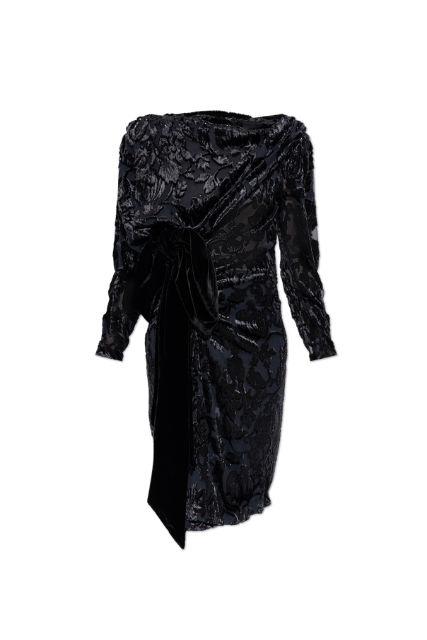 Balmain Vestido com fio de lurex