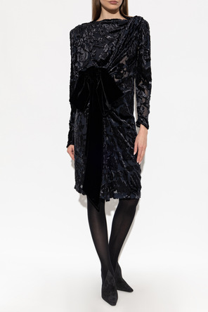 Balmain Vestido com fio de lurex
